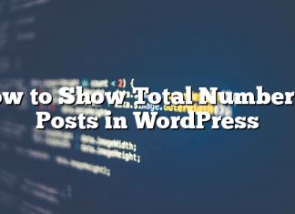 Cómo mostrar el número total de publicaciones en WordPress