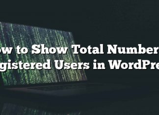 Cómo mostrar el número total de usuarios registrados en WordPress