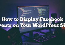 Cómo mostrar eventos de Facebook en su sitio de WordPress