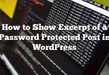 Cómo mostrar extracto de una publicación protegida con contraseña en WordPress