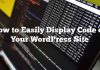 Cómo mostrar fácilmente el código en su sitio de WordPress