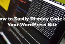 Cómo mostrar fácilmente el código en su sitio de WordPress
