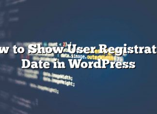 Cómo mostrar la fecha de registro del usuario en WordPress