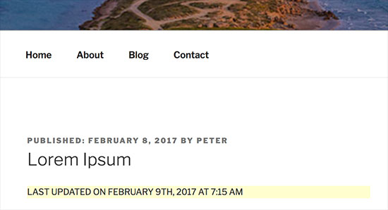 Última fecha actualizada en contenido de publicación Última fecha actualizada en contenido de publicación