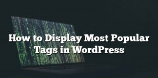 Cómo mostrar las etiquetas más populares en WordPress