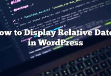 Cómo mostrar las fechas relativas en WordPress