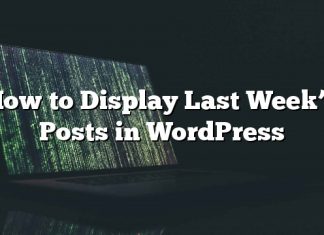 Cómo mostrar las publicaciones de la semana pasada en WordPress