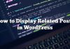 Cómo mostrar publicaciones relacionadas en WordPress