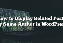 Cómo mostrar publicaciones relacionadas por el mismo autor en WordPress