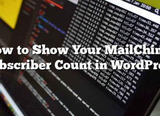 Cómo mostrar tu conteo de suscriptores de MailChimp en WordPress