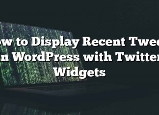 Cómo mostrar Tweets recientes en WordPress con Twitter Widgets