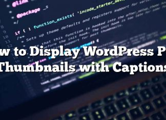 Cómo mostrar WordPress Publicar miniaturas con subtítulos
