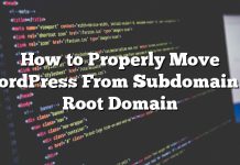Cómo mover correctamente WordPress de subdominio a dominio raíz