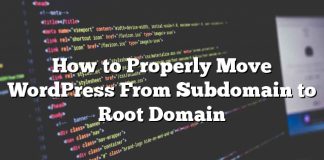 Cómo mover correctamente WordPress de subdominio a dominio raíz
