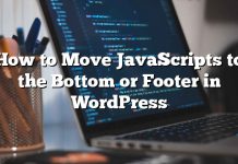Cómo mover JavaScripts a la parte inferior o al pie de página en WordPress