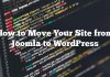 Cómo mover su sitio de Joomla a WordPress