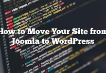 Cómo mover su sitio de Joomla a WordPress
