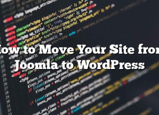 Cómo mover su sitio de Joomla a WordPress