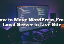 Cómo mover WordPress del servidor local al sitio en vivo