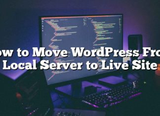 Cómo mover WordPress del servidor local al sitio en vivo