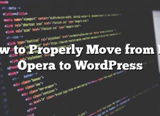 Cómo moverse correctamente de My Opera a WordPress