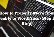 Cómo moverse correctamente de Weebly a WordPress (paso a paso)
