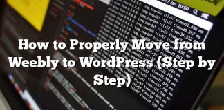 Cómo moverse correctamente de Weebly a WordPress (paso a paso)
