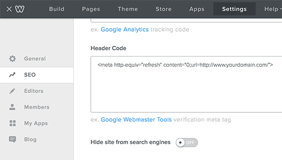 Redirección de subdominio 