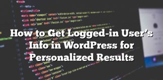 Cómo obtener información de usuario registrada en WordPress para obtener resultados personalizados