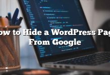 Cómo ocultar una página de WordPress de Google