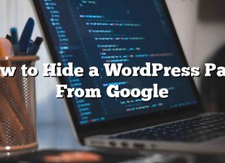 Cómo ocultar una página de WordPress de Google