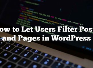 Cómo permitir a los usuarios filtrar publicaciones y páginas en WordPress
