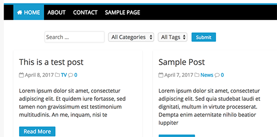 Filtra publicaciones por categoría y etiquetas Filtra publicaciones por categoría y etiquetas