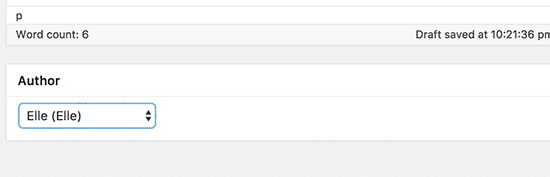 Cambiar el autor de la página 