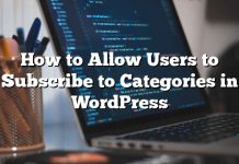Cómo permitir que los usuarios se suscriban a categorías en WordPress
