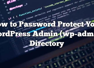 Cómo proteger con contraseña su administrador de WordPress (wp-admin) Directorio