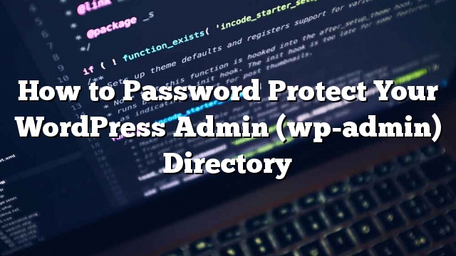 Cómo proteger con contraseña su administrador de WordPress (wp-admin) Directorio_5d9d9aec2adf3.jpeg