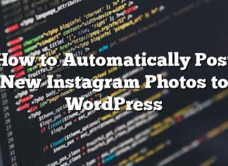 Cómo publicar automáticamente nuevas fotos de Instagram en WordPress