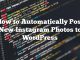 Cómo publicar automáticamente nuevas fotos de Instagram en WordPress