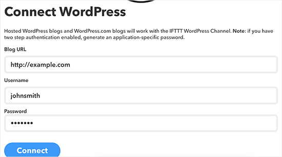 Conectar WordPress 