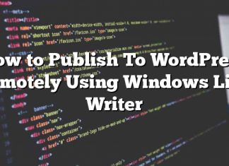 Cómo publicar en WordPress de forma remota con Windows Live Writer