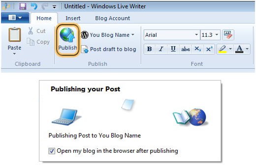 Cómo publicar publicaciones de WordPress en Windows Live Writer Cómo publicar publicaciones de WordPress en Windows Live Writer
