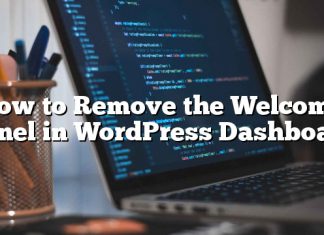 Cómo quitar el panel de bienvenida en WordPress Dashboard