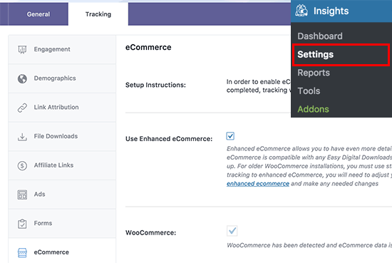 Seguimiento de comercio electrónico mejorado Seguimiento de comercio electrónico mejorado