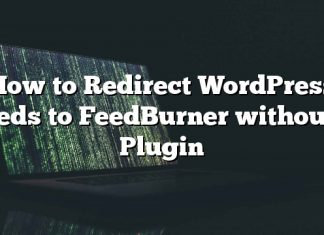 Cómo redirigir Feeds de WordPress a FeedBurner sin un complemento