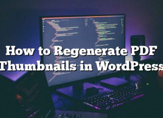 Cómo regenerar miniaturas de PDF en WordPress