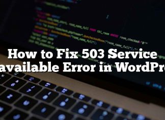 Cómo reparar el error 503 Service Unavailable en WordPress