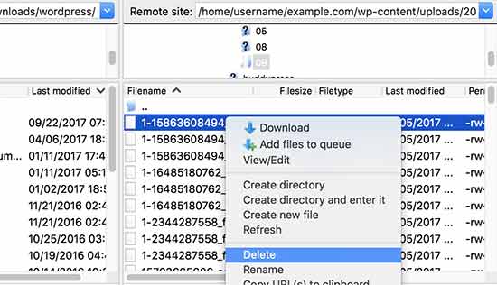 Eliminar archivos para liberar espacio 