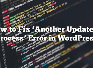Cómo reparar el error ‘Otra actualización en proceso’ en WordPress