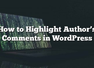 Cómo resaltar los comentarios del autor en WordPress